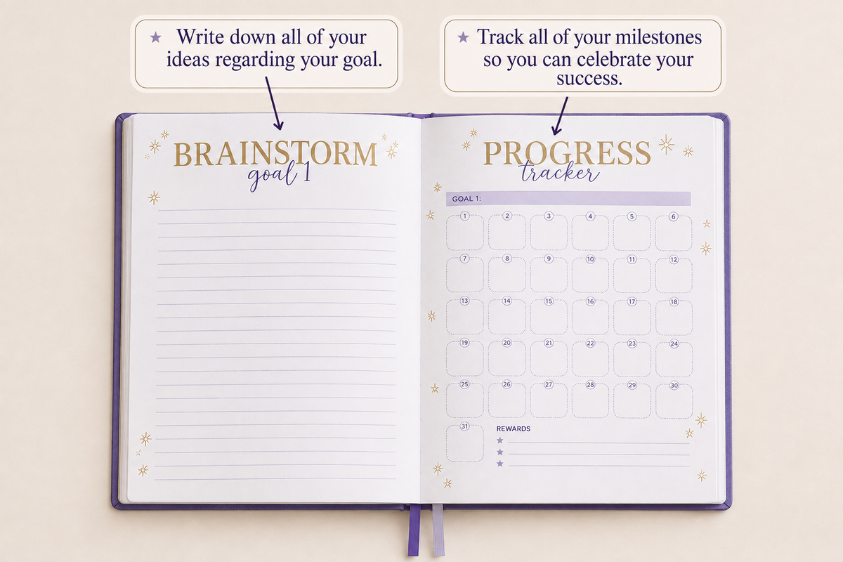 The Busy Dreamer Goal Planner (Hardbound)