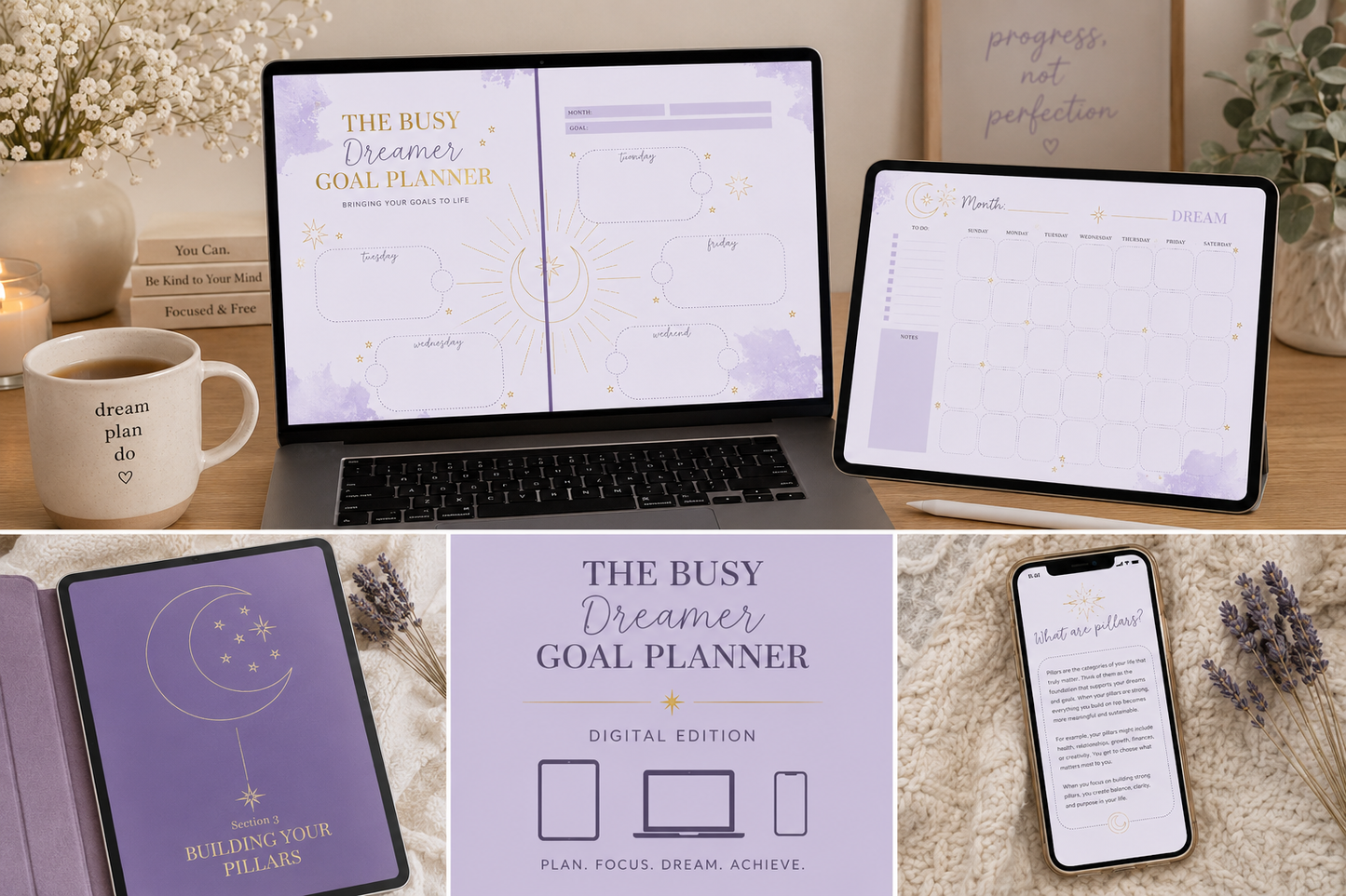 Digital Busy Dreamer Planner