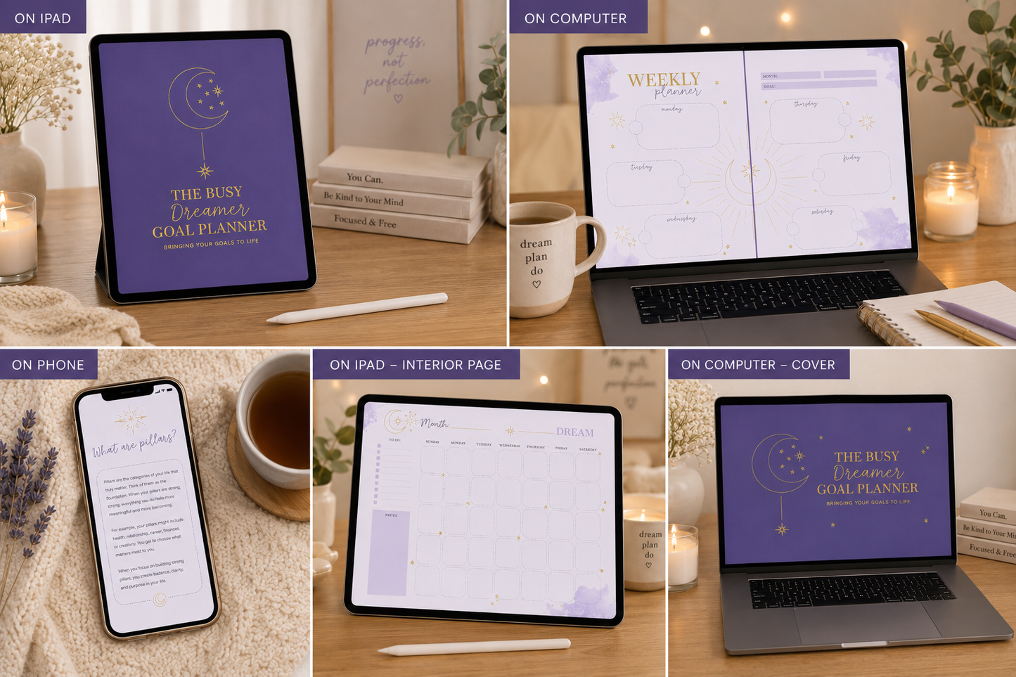 Digital Busy Dreamer Planner