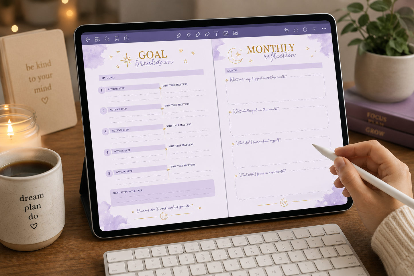 Digital Busy Dreamer Planner